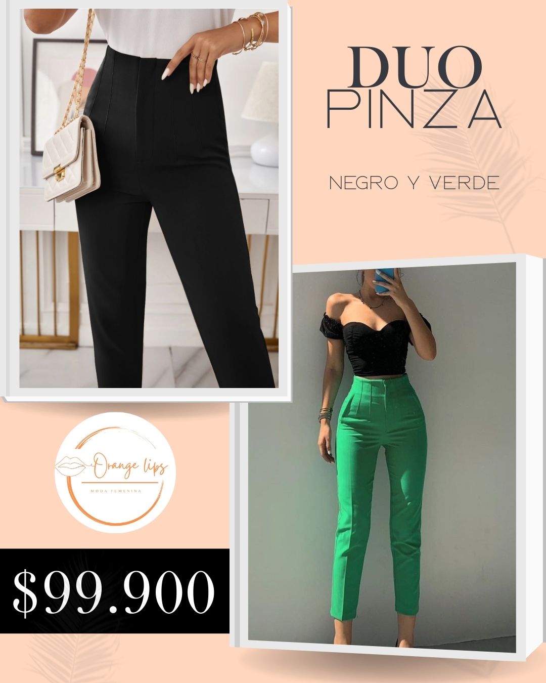 DUO PANTALON PINZA
