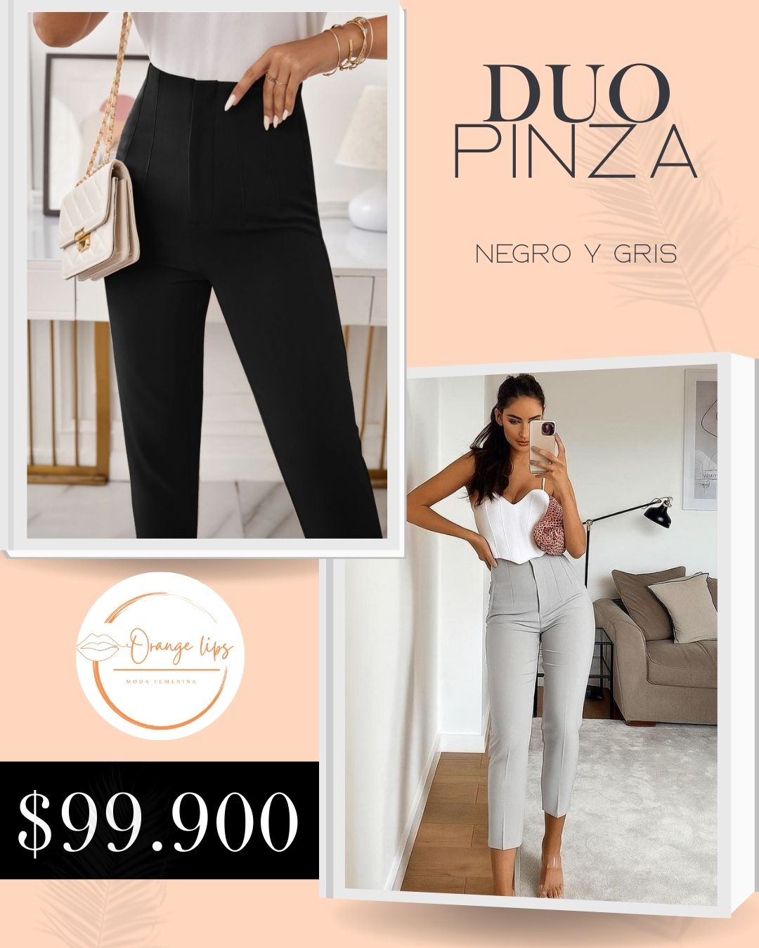 DUO PANTALON PINZA