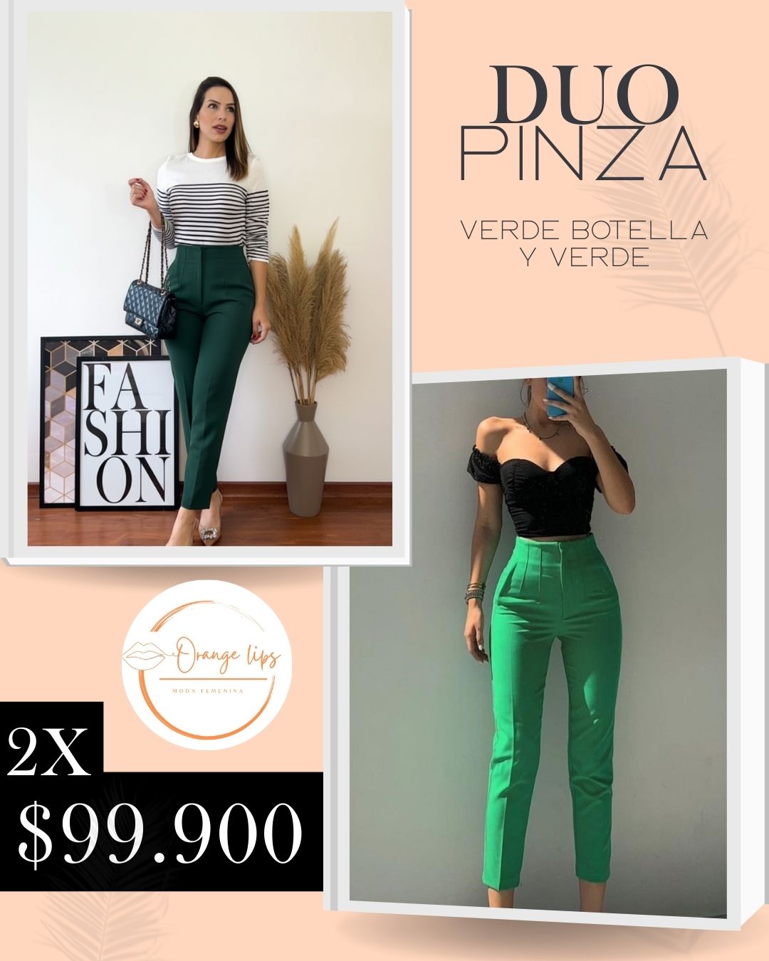 DUO PANTALON PINZA