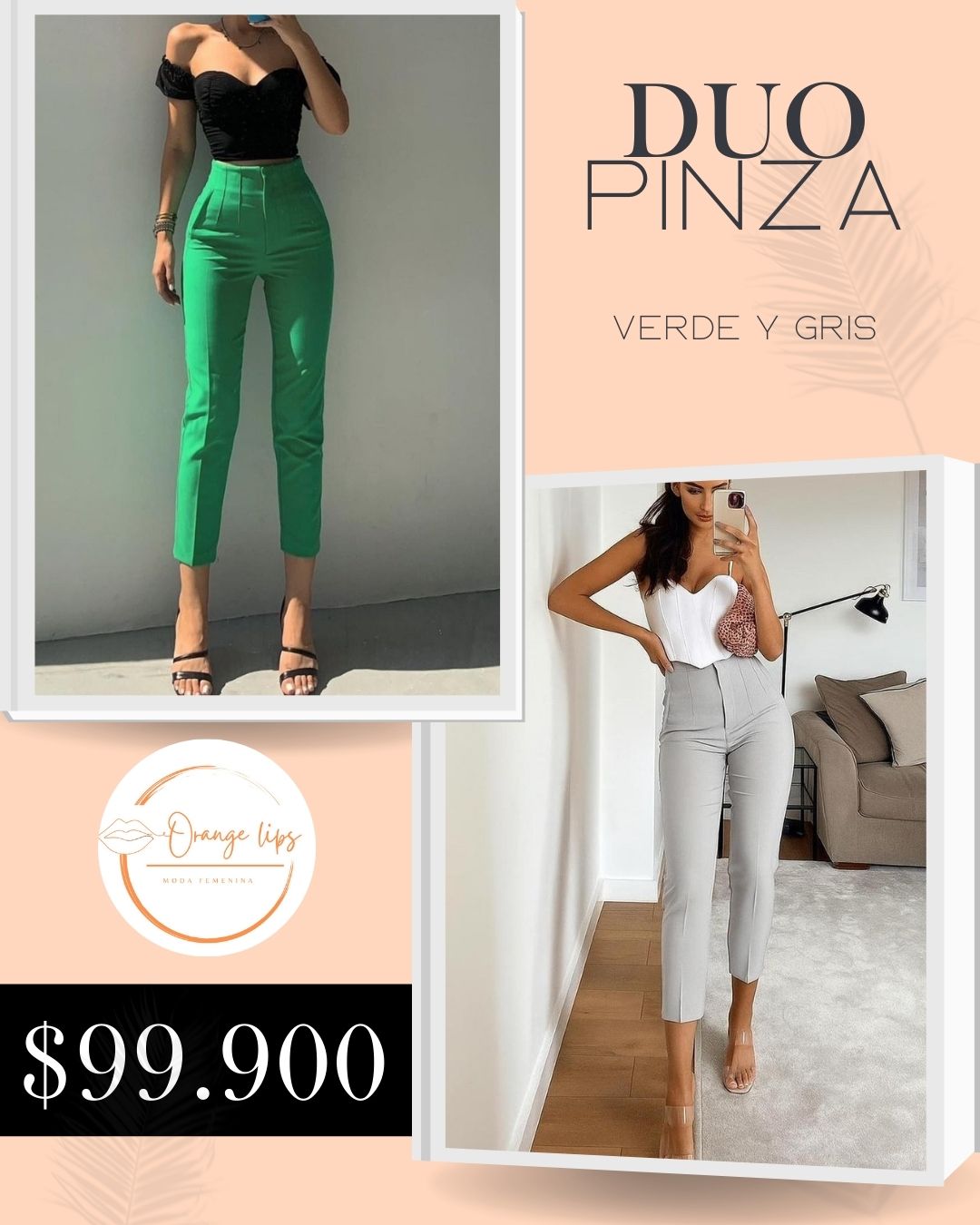 DUO PANTALON PINZA