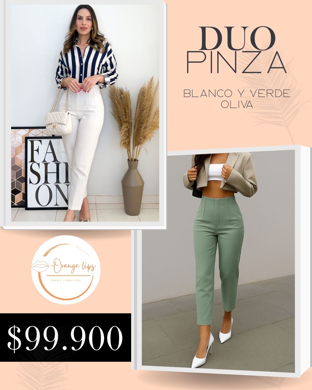DUO PANTALON PINZA