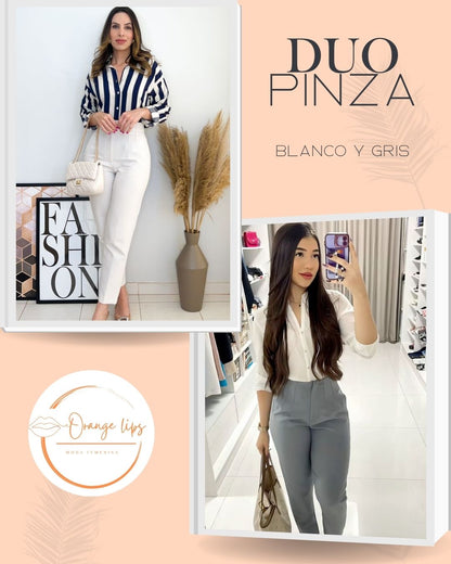 DUO PANTALON PINZA