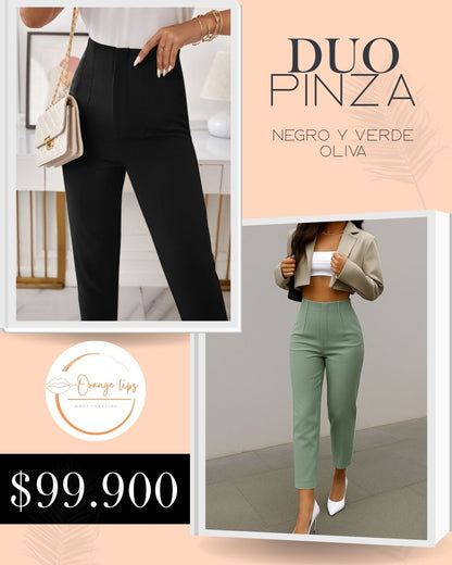 DUO PANTALON PINZA