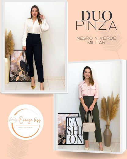 DUO PANTALON PINZA