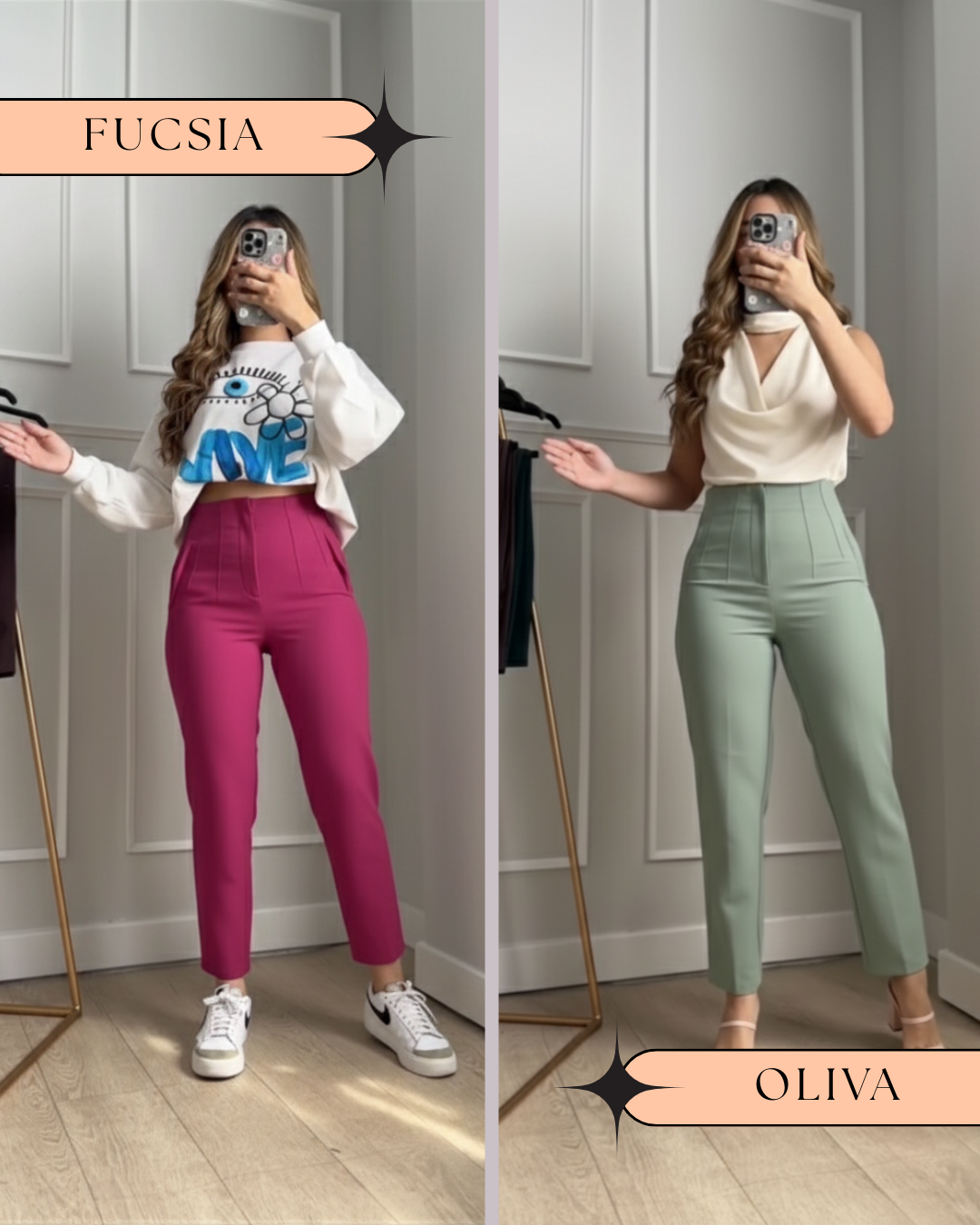 DUO PANTALON PINZA NUEVOS TONOS
