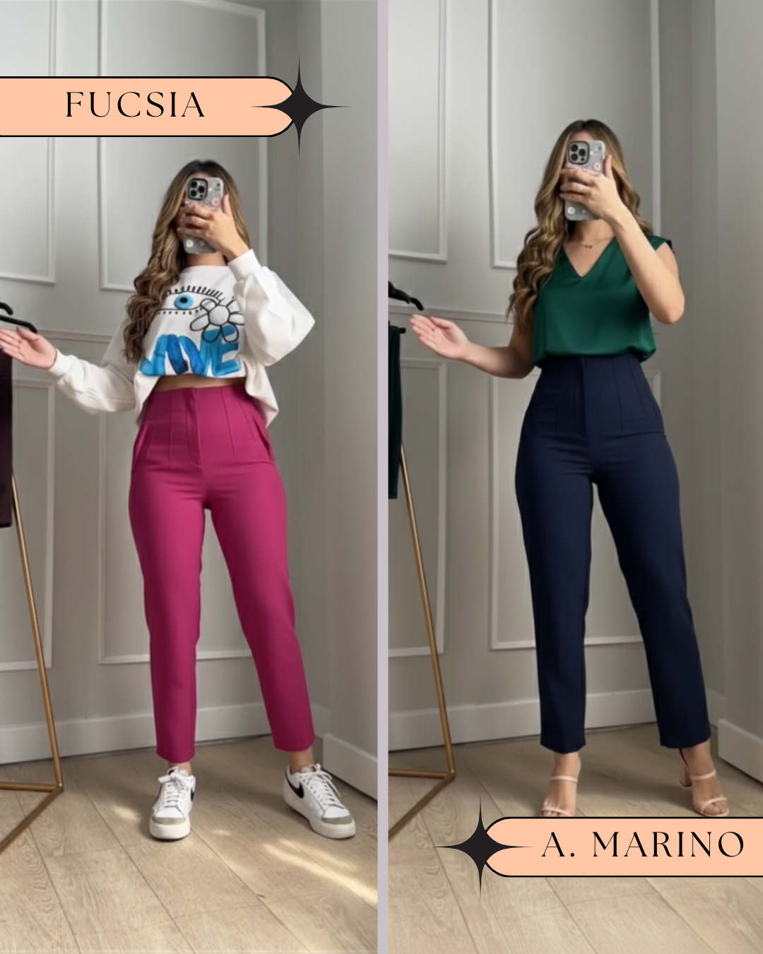 DUO PANTALON PINZA NUEVOS TONOS