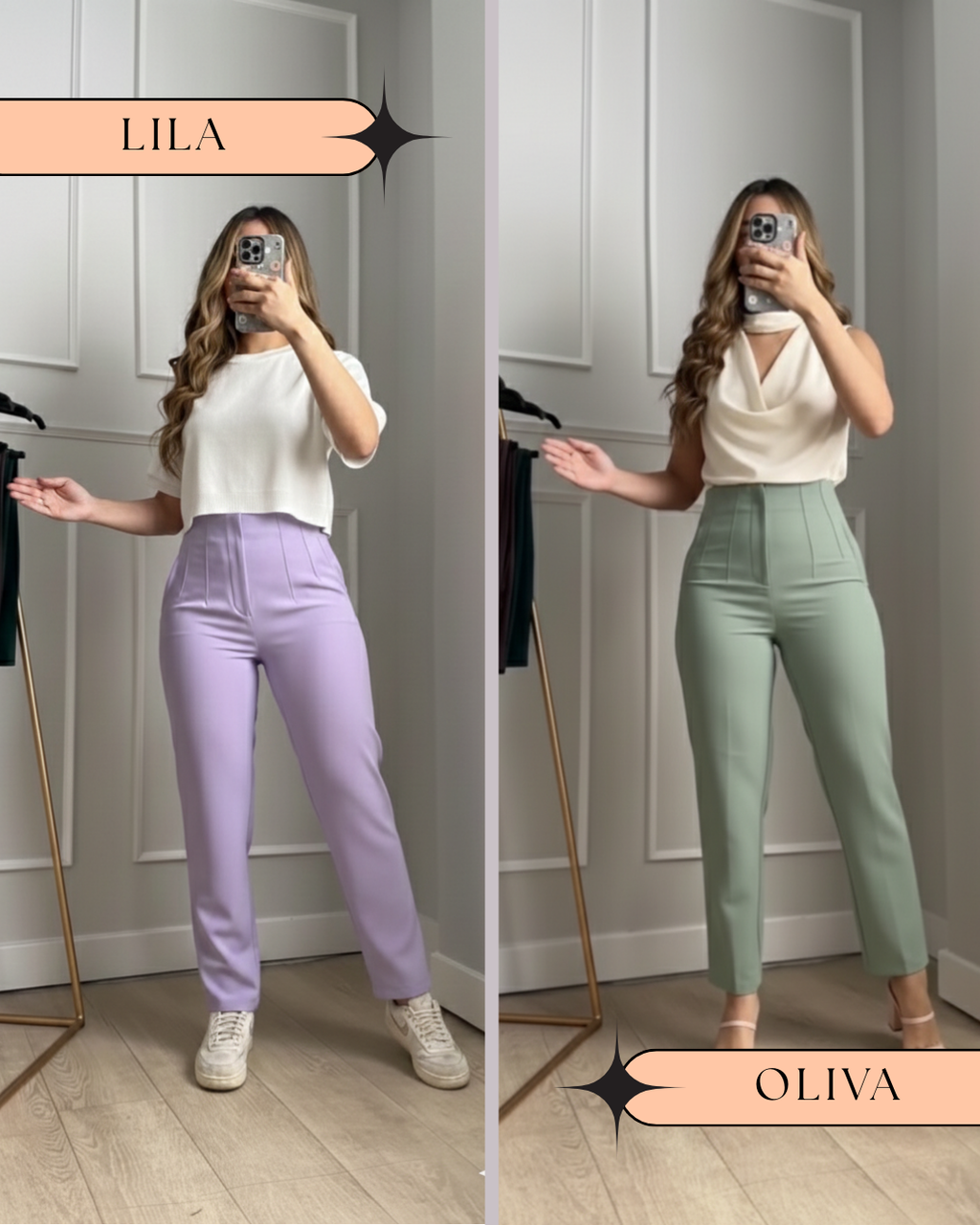 DUO PANTALON PINZA NUEVOS TONOS