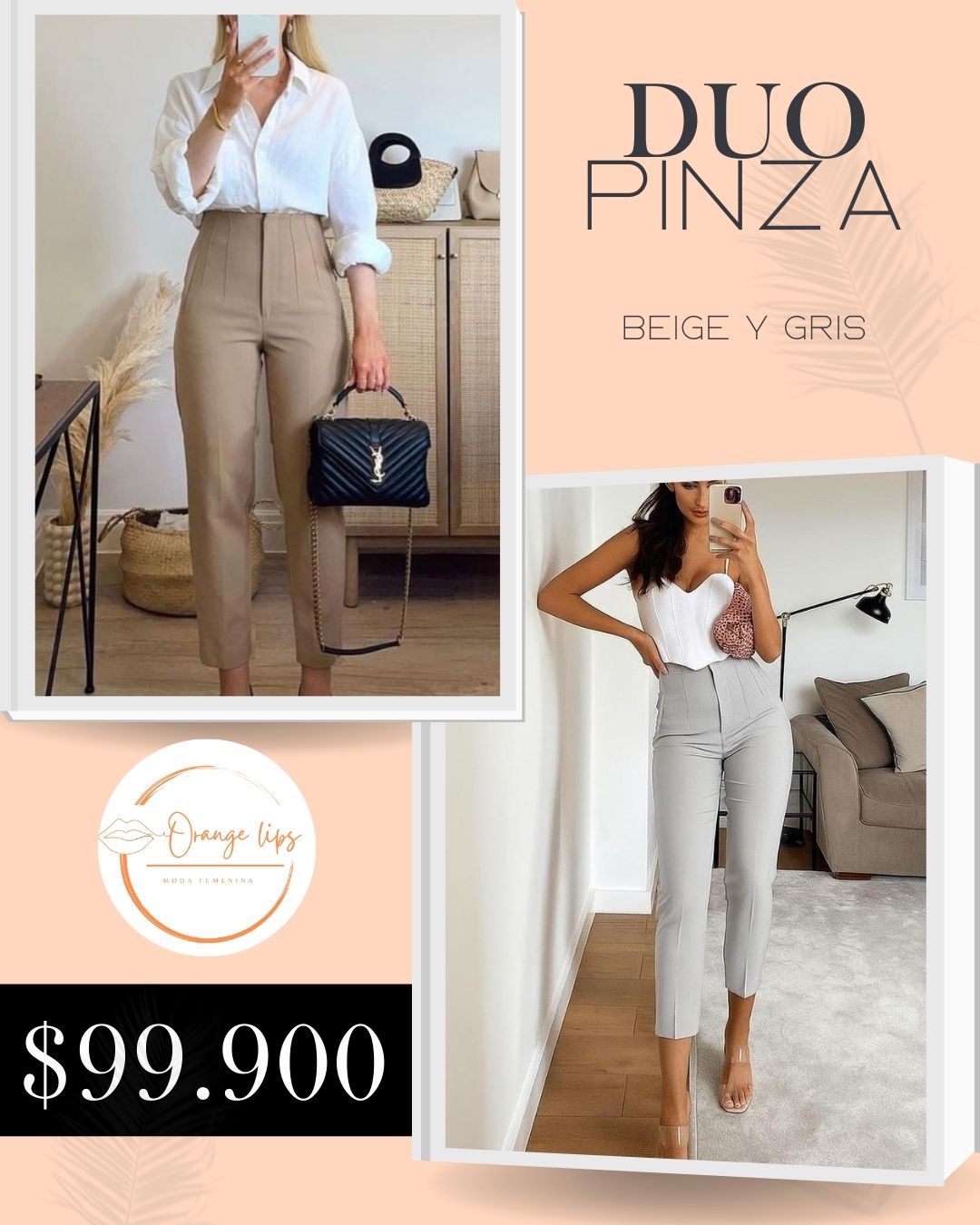 DUO PANTALON PINZA