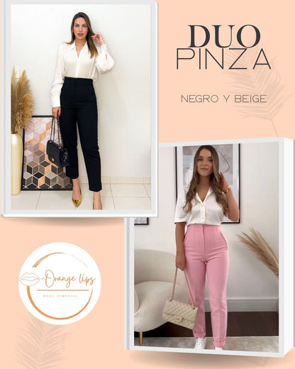 DUO PANTALON PINZA