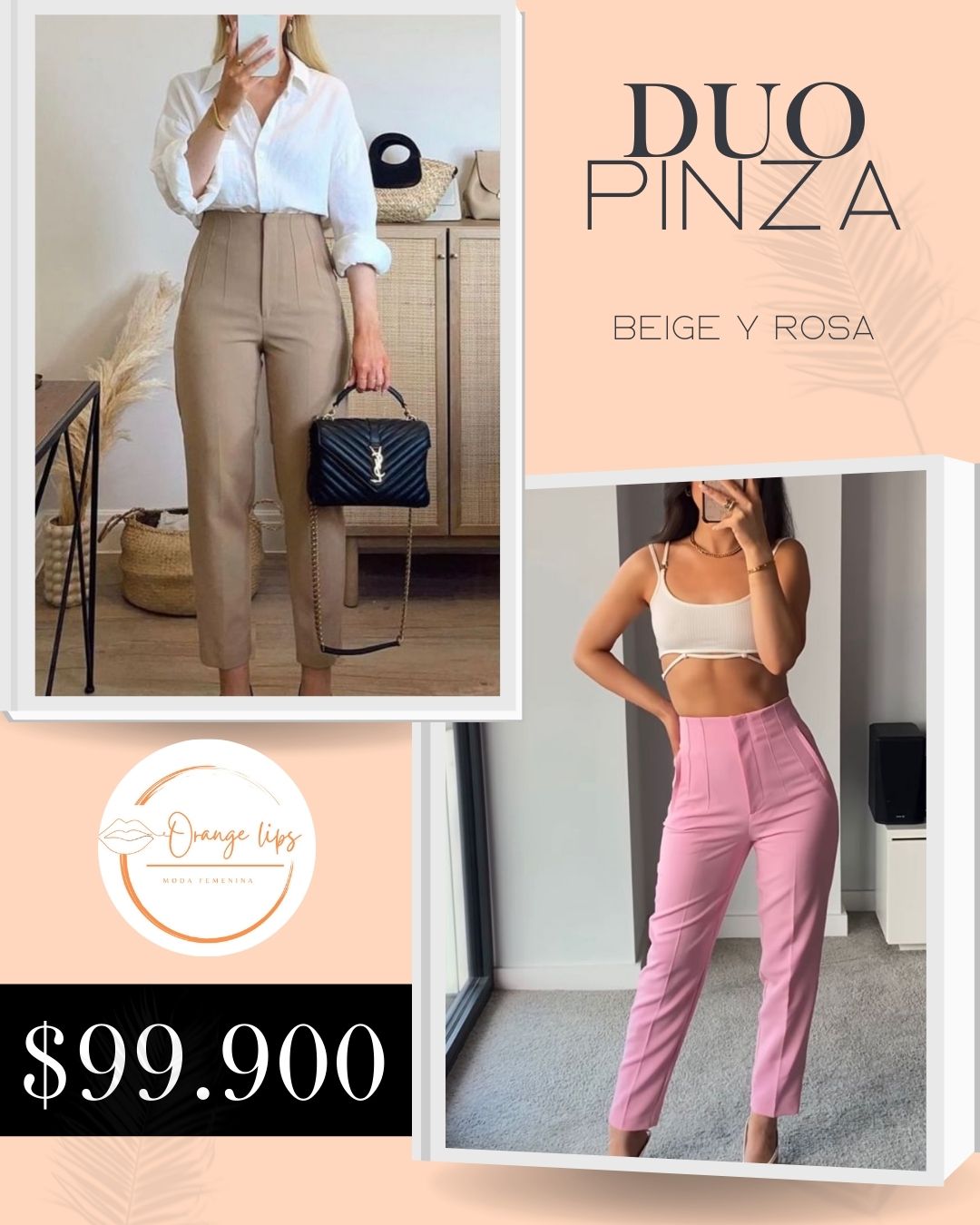 DUO PANTALON PINZA