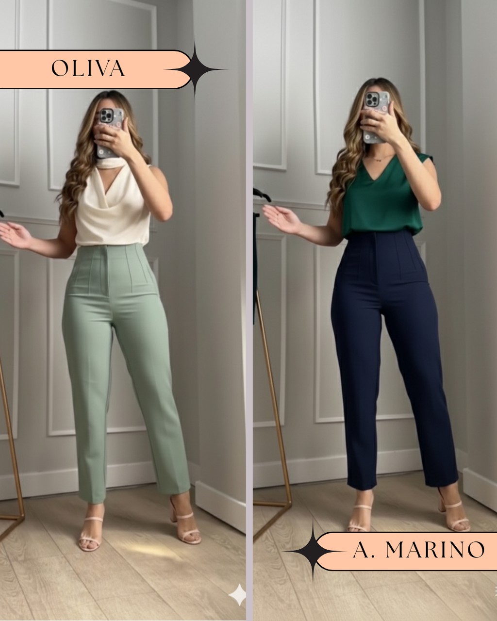 DUO PANTALON PINZA NUEVOS TONOS