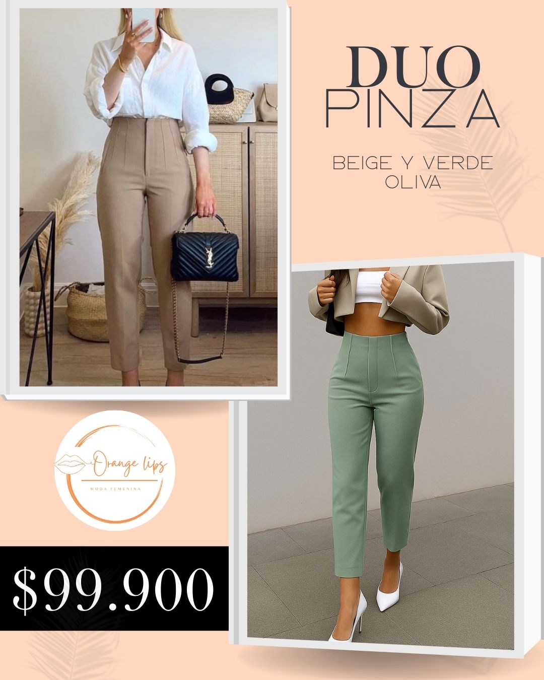 DUO PANTALON PINZA