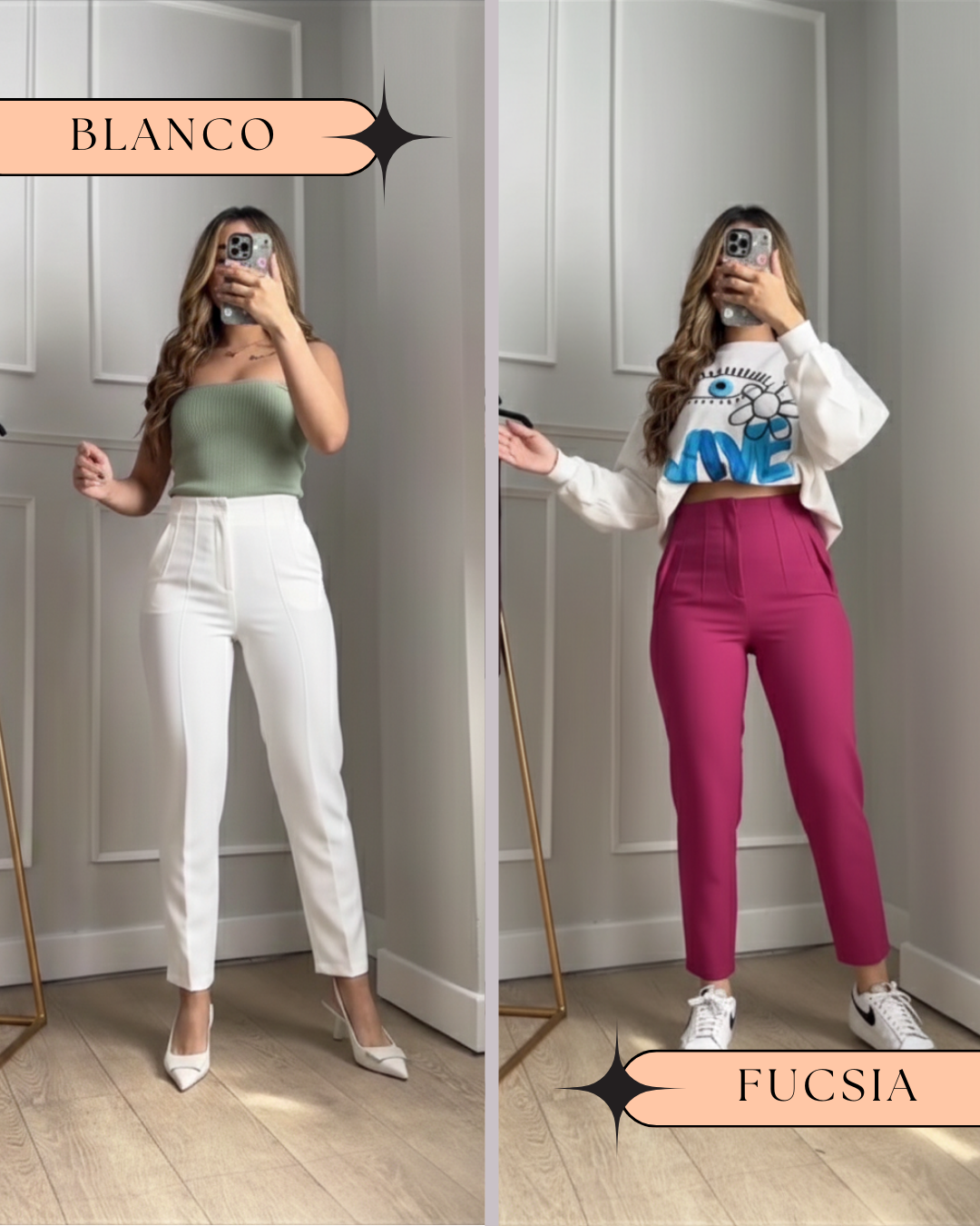 DUO PANTALON PINZA NUEVOS TONOS