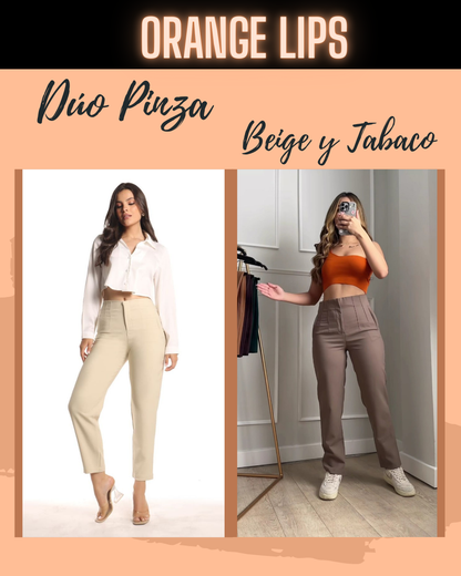 DUO PANTALON PINZA