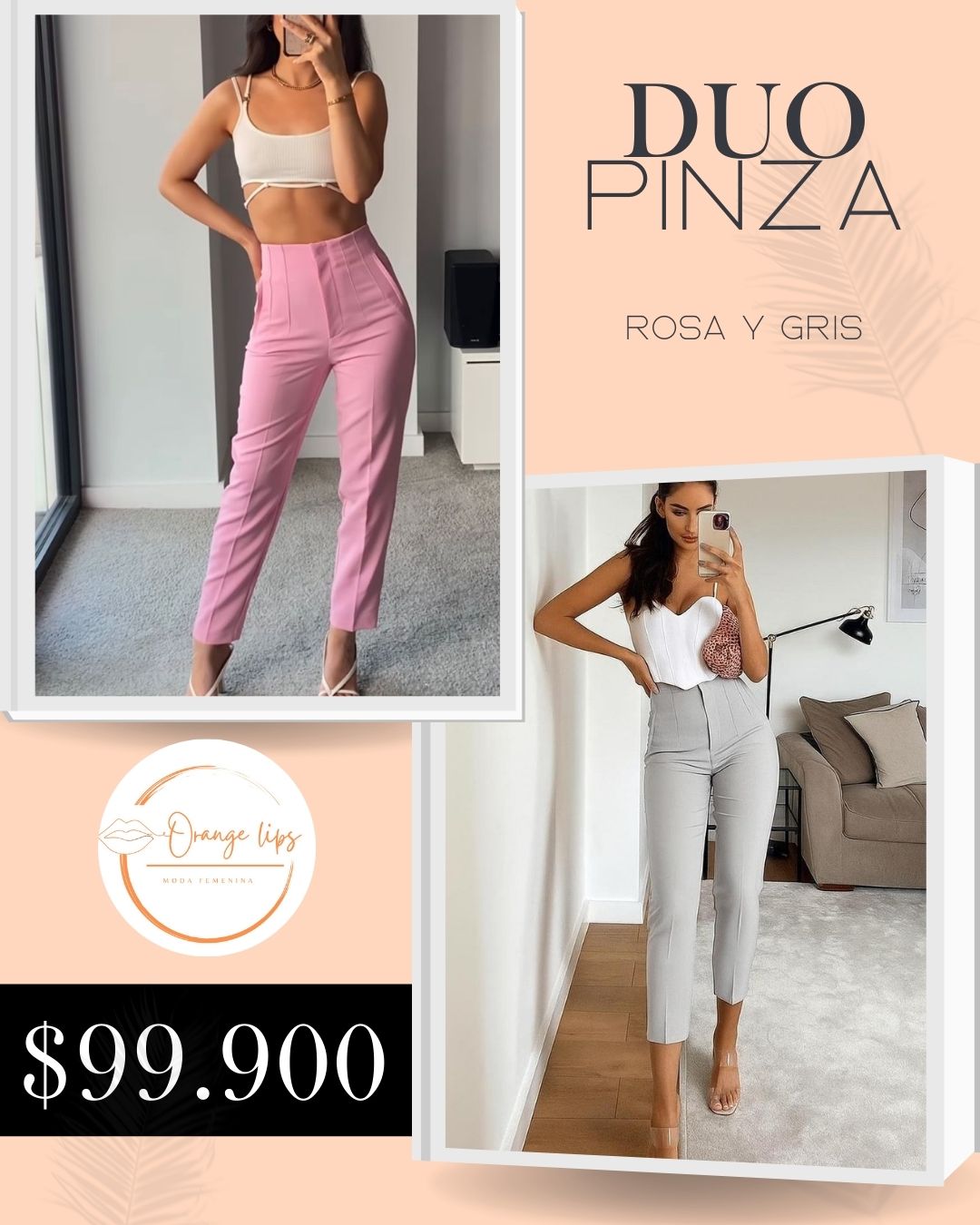 DUO PANTALON PINZA