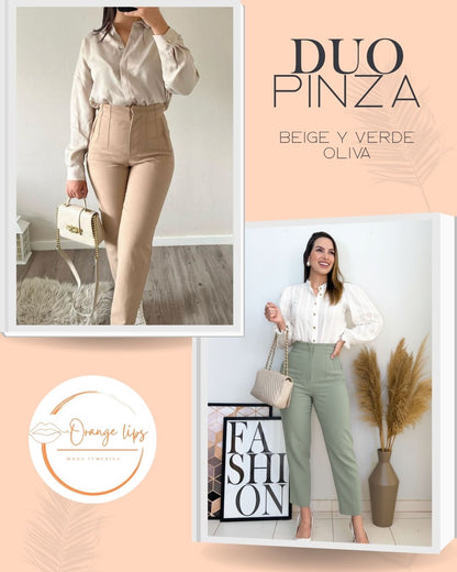 DUO PANTALON PINZA