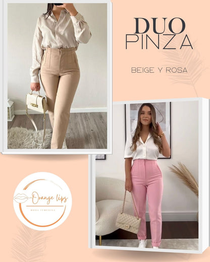 DUO PANTALON PINZA