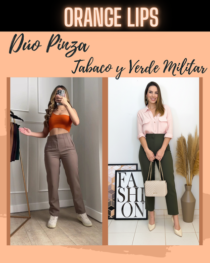 DUO PANTALON PINZA