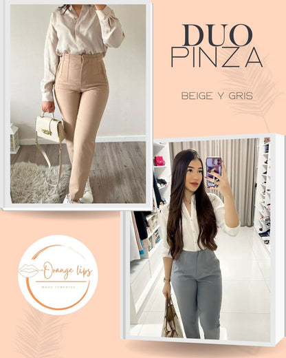 DUO PANTALON PINZA