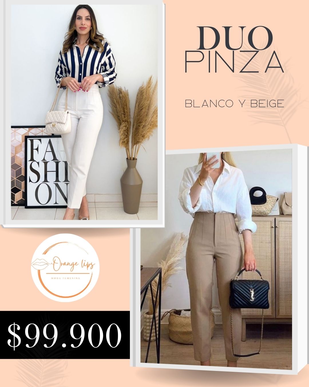 DUO PANTALON PINZA