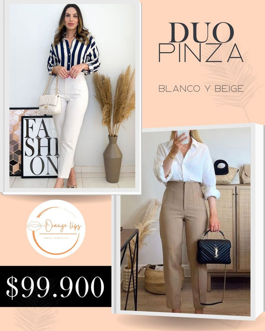 DUO PANTALON PINZA