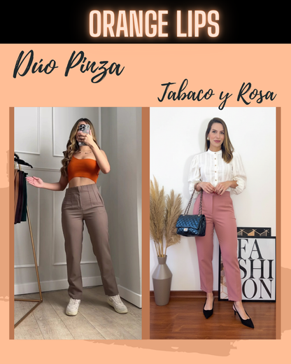 DUO PANTALON PINZA