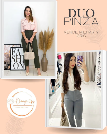 DUO PANTALON PINZA