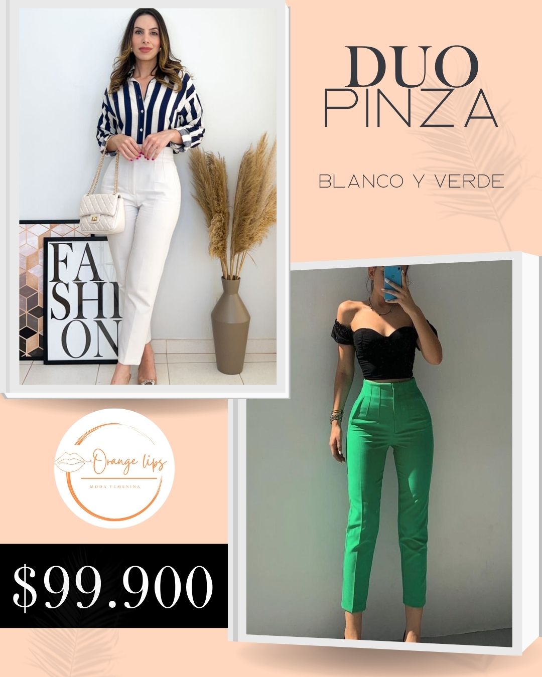 DUO PANTALON PINZA