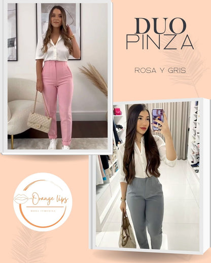 DUO PANTALON PINZA