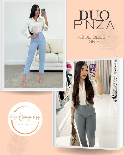 DUO PANTALON PINZA