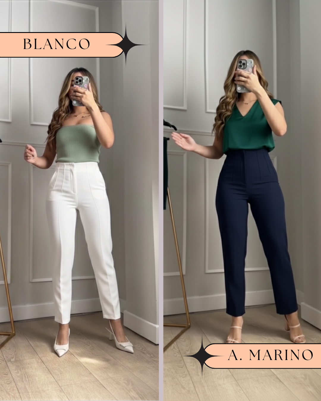 DUO PANTALON PINZA NUEVOS TONOS