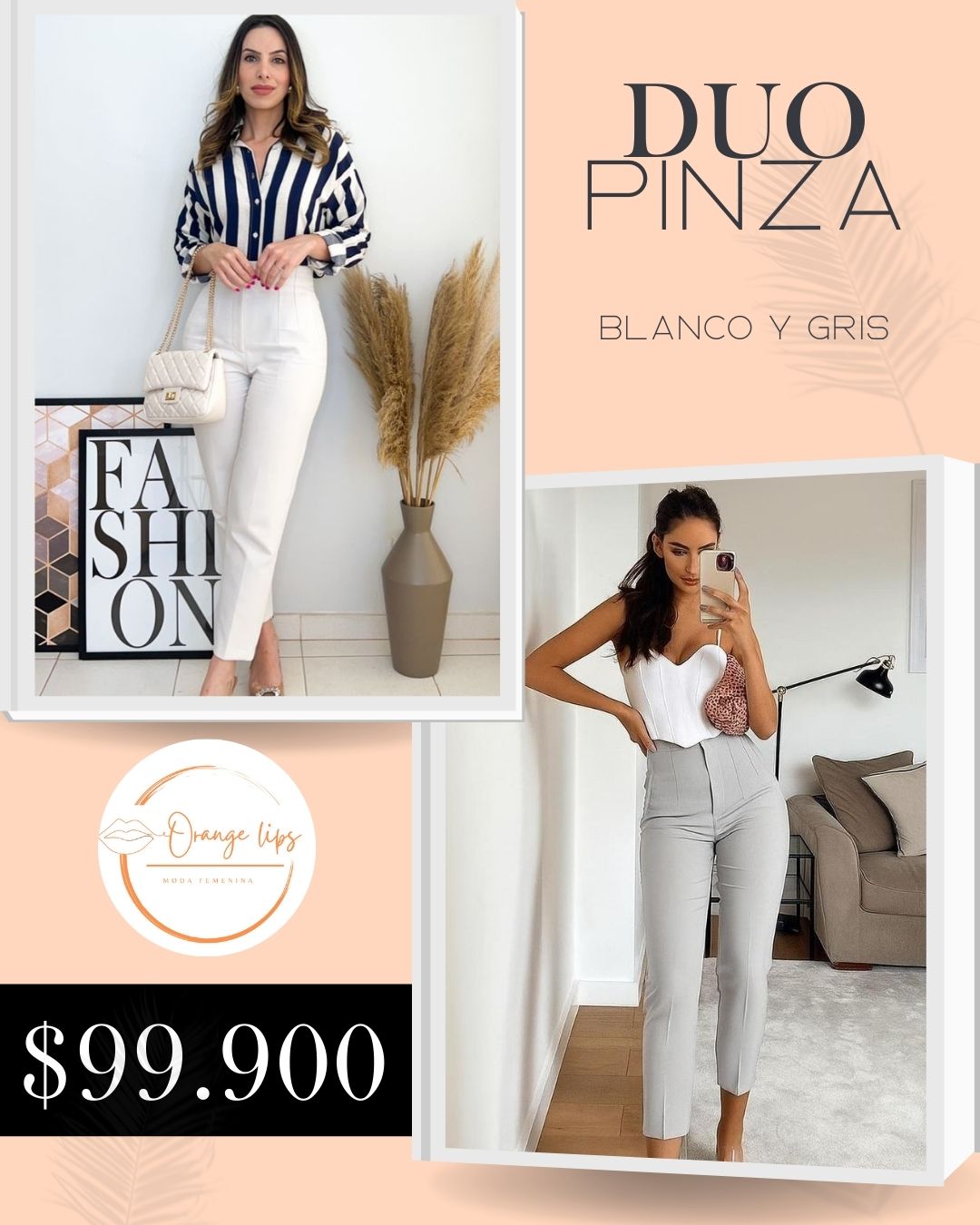 DUO PANTALON PINZA