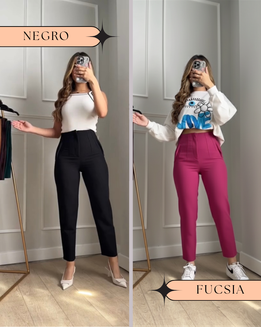 DUO PANTALON PINZA NUEVOS TONOS