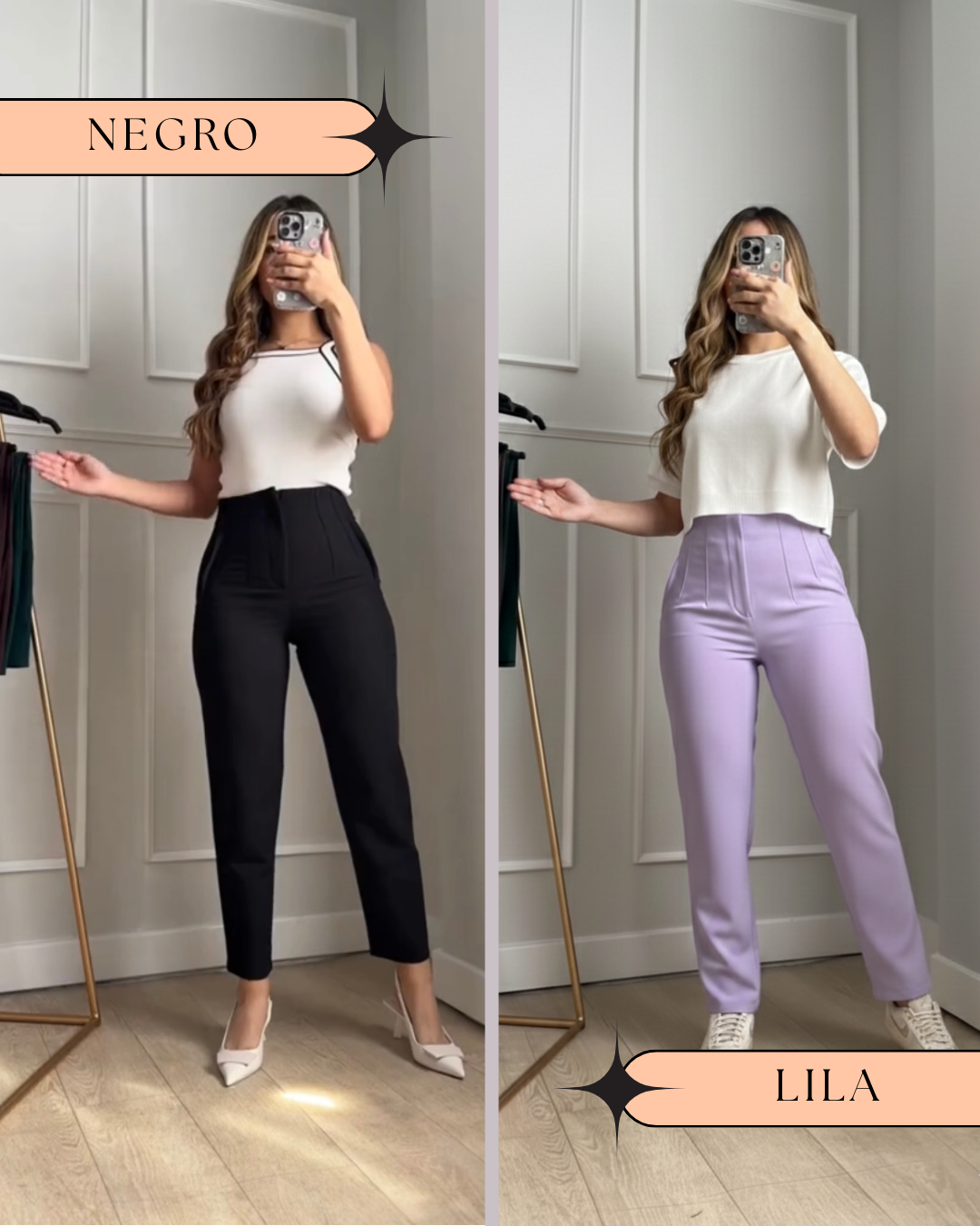 DUO PANTALON PINZA NUEVOS TONOS