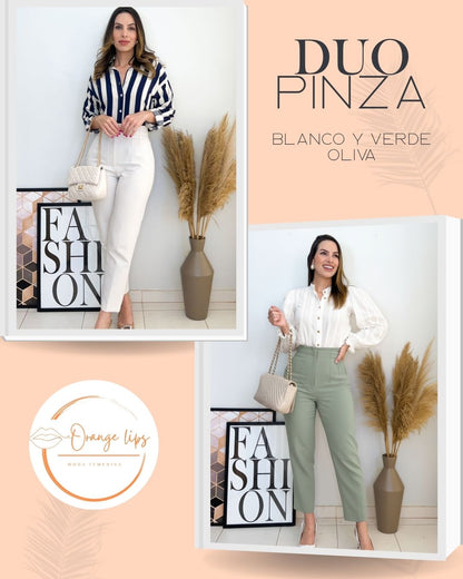 DUO PANTALON PINZA
