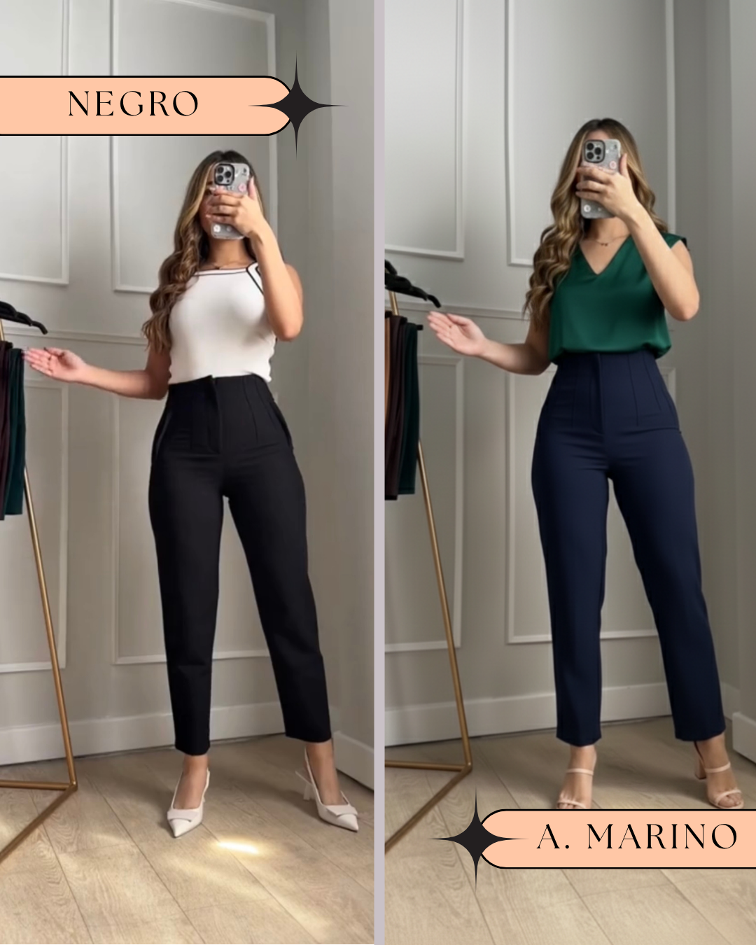DUO PANTALON PINZA NUEVOS TONOS