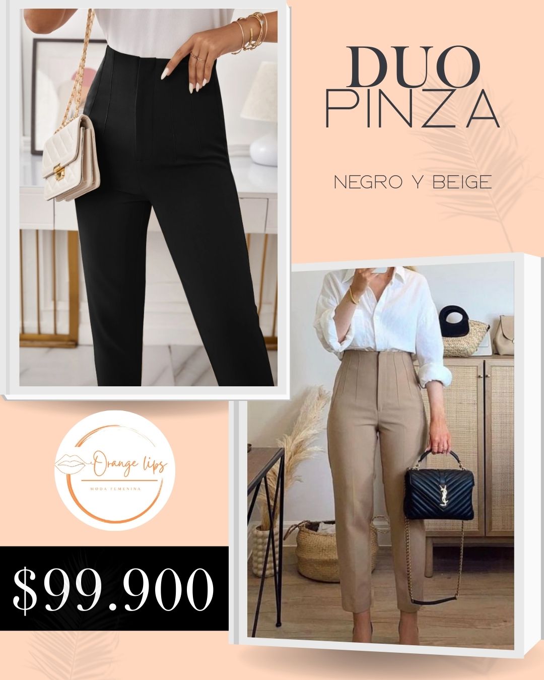 DUO PANTALON PINZA
