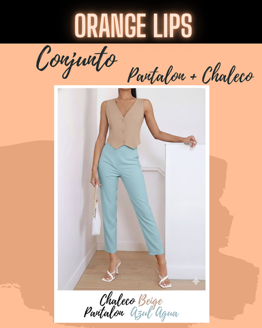 🔥 Conjunto Chaleco + Pantalón de Pinza: ¡Solo para los más rápidos!